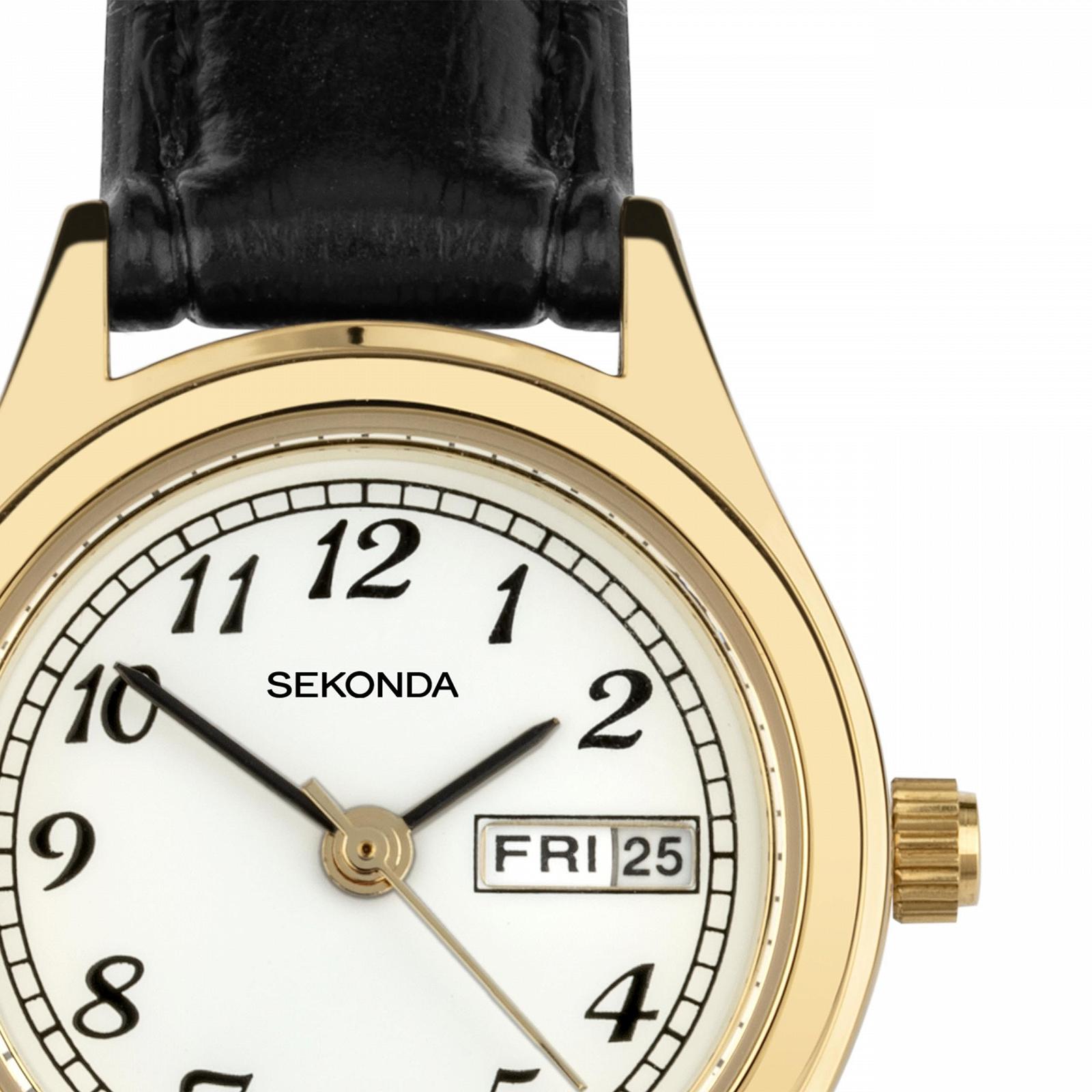 Жіночий годинник Quartz Sekonda з білим циферблатом, аналоговий дисплей, фото №3