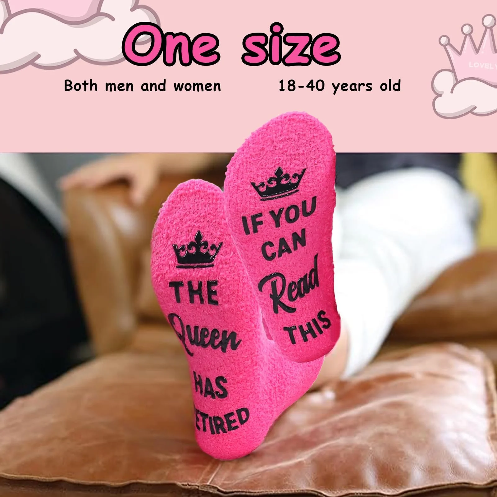 Жіночі Затишні Шкарпетки Рожевий One Size Нековзні, фото №4