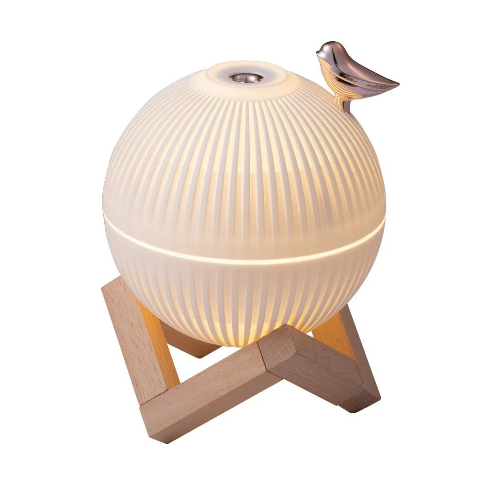 Круглый увлажнитель воздуха на деревянной подставке 3D Bird 330 мл, фото №2 Круглый увлажнитель воздуха на деревянной подставке 3D Bird 330 мл, фото №2