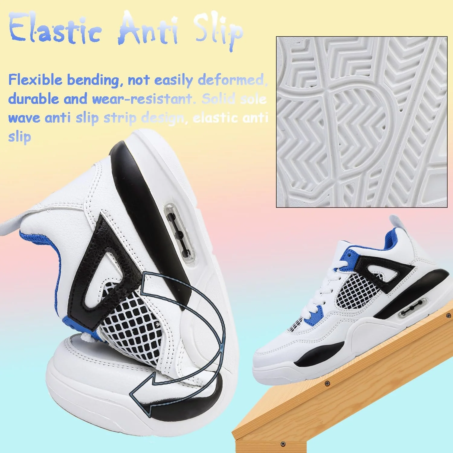 Кроссовки Детские Школьные Спортивные Теннисные для Мальчиков и Девочек для Бега на Открытом Воздухе Дышащие Легкие Треккинговые, фото №5