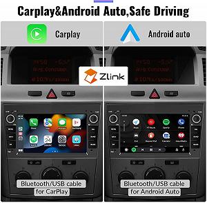 Штатна автомагнітола CAMECHO A3084 для Opel Corsa d/Astra h/Zafira b/Meriva/Vivaro / 7" / Сенсорна / 2/64Гб / Android 13 / Apple CarPlay / Android Auto / Bluetooth / WI-FI / USB / 2DIN synthetic.ua - Фото 1