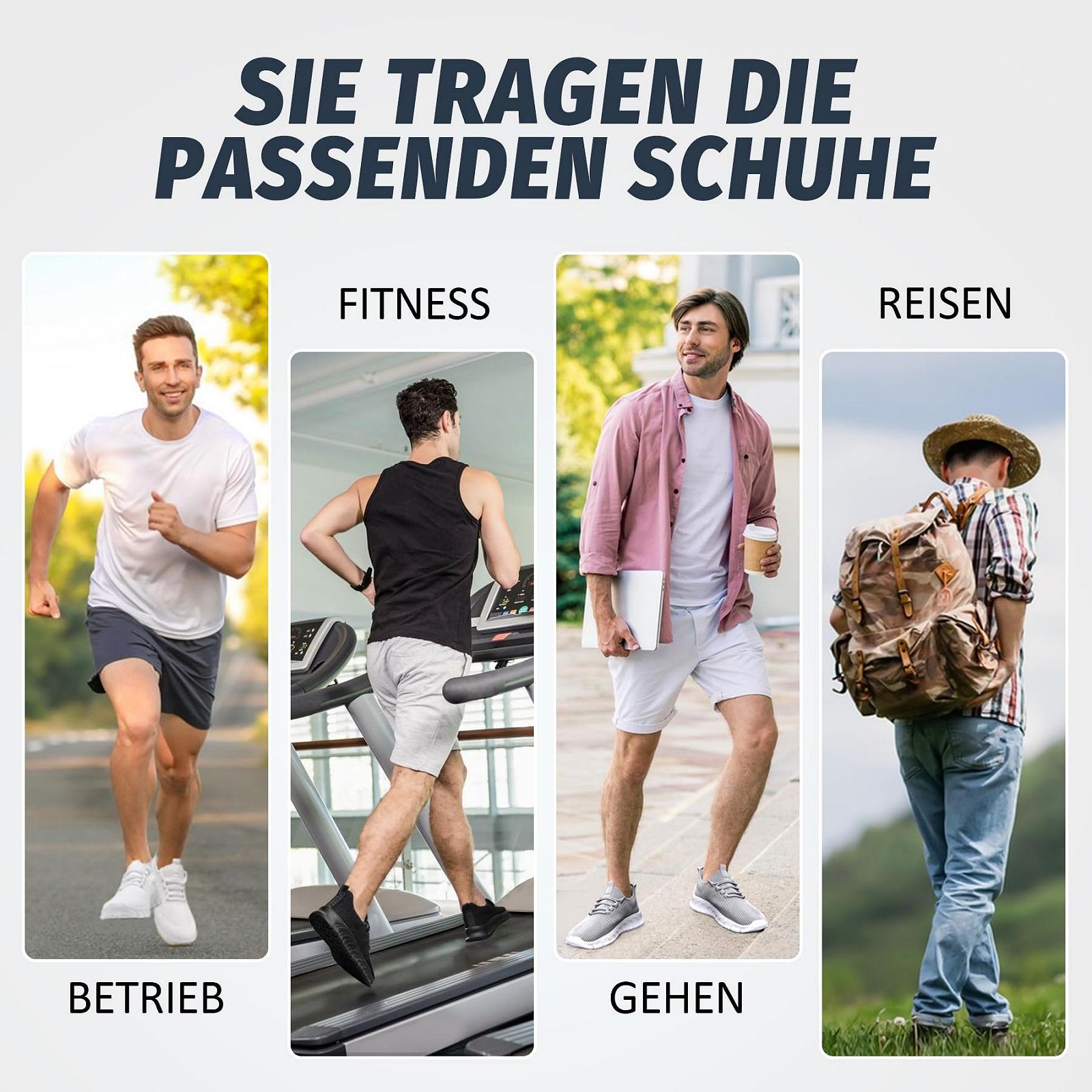 Кросівки YRLTYO Чоловічі Для бігу Спортивні Легкі Дихаючі Без шнурків, фото №7