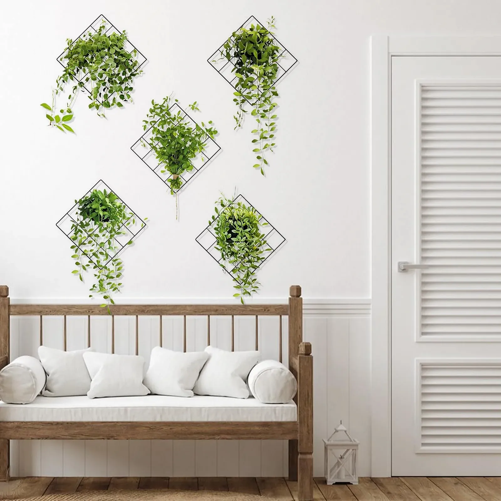 Наклейки на стену 3D Зеленые растения Тропические листья Плющ, фото №5