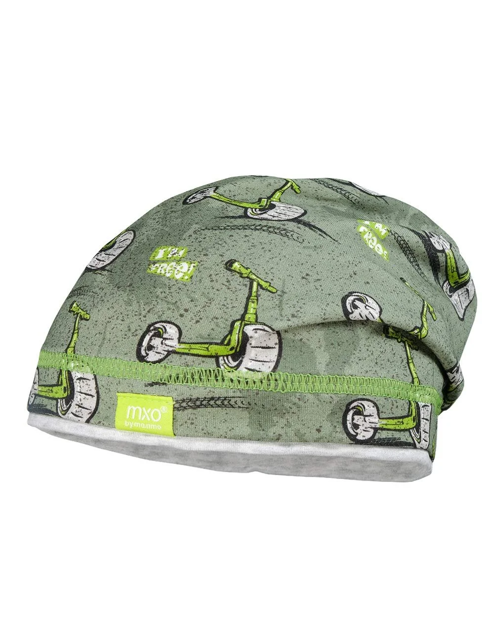 Шапка Maximo Monster Scooter Mini для мальчиков, цвет агавы/серый, размер 51, фото №1 Шапка Maximo Monster Scooter Mini для мальчиков, цвет агавы/серый, размер 51, фото №1