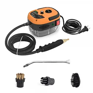 Пароочисник Decdeal 2500 W 3 Bar 6 швидкостей 3 насадки-щітки - Фото 1