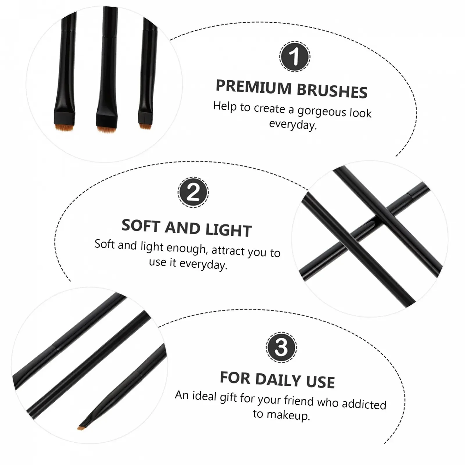 Кисти Beavorty для подводки, фото №2 Кисти Beavorty для подводки, фото №2