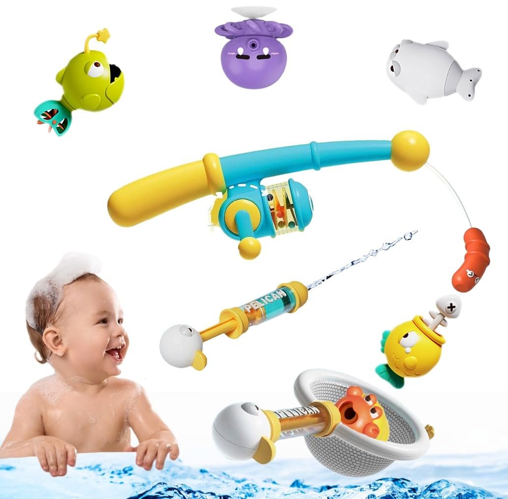 Игра для ванны Рыбалка 8 предметов, Магнитная, фото №1