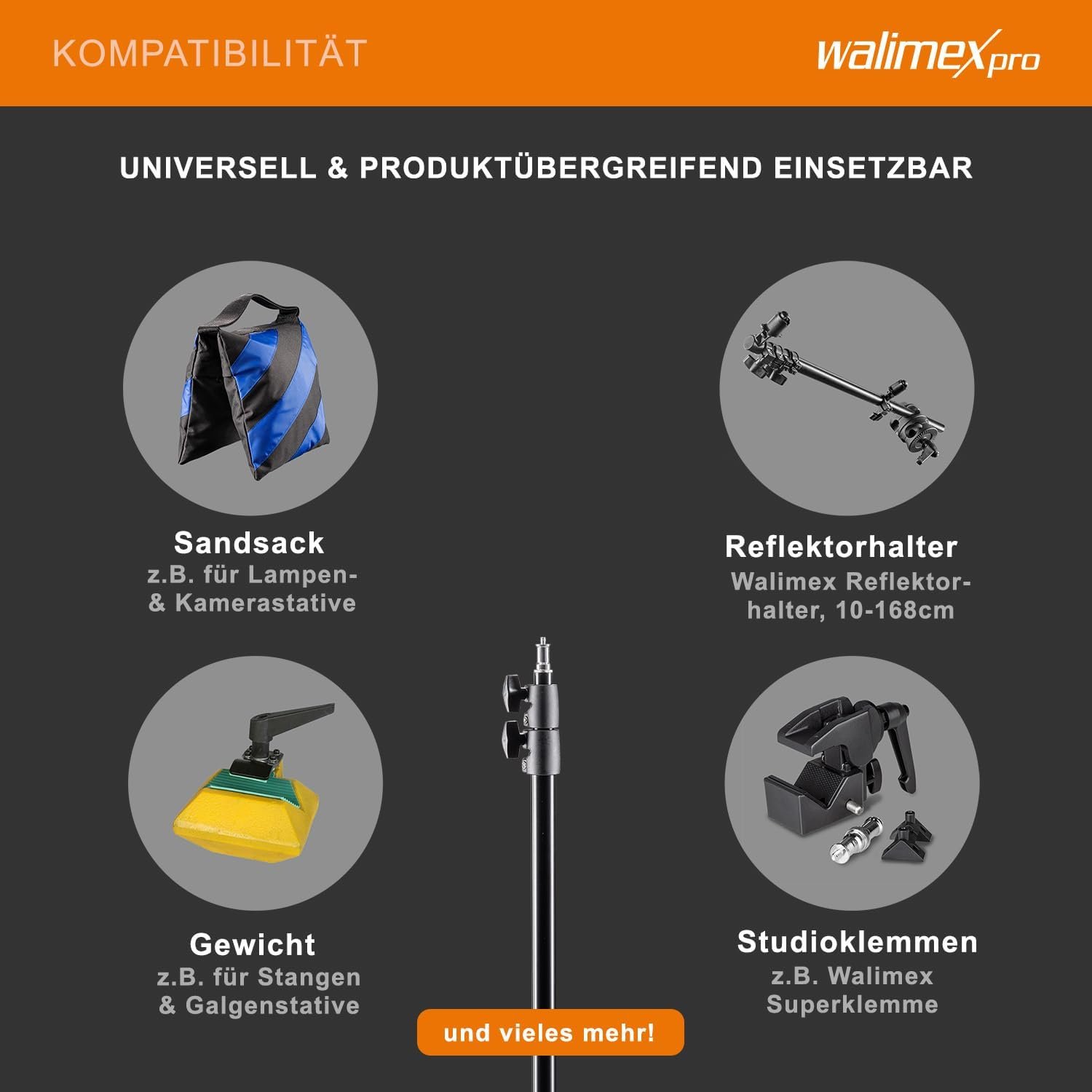 Штатив Walimex Pro Air 200 2 м Черный, фото №5