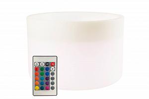 Світлове кашпо 8 seasons Design Shining Elegant Pot XM LED 59 x 39 см з функцією зміни кольору (15 кольорів) Біле - Фото 1