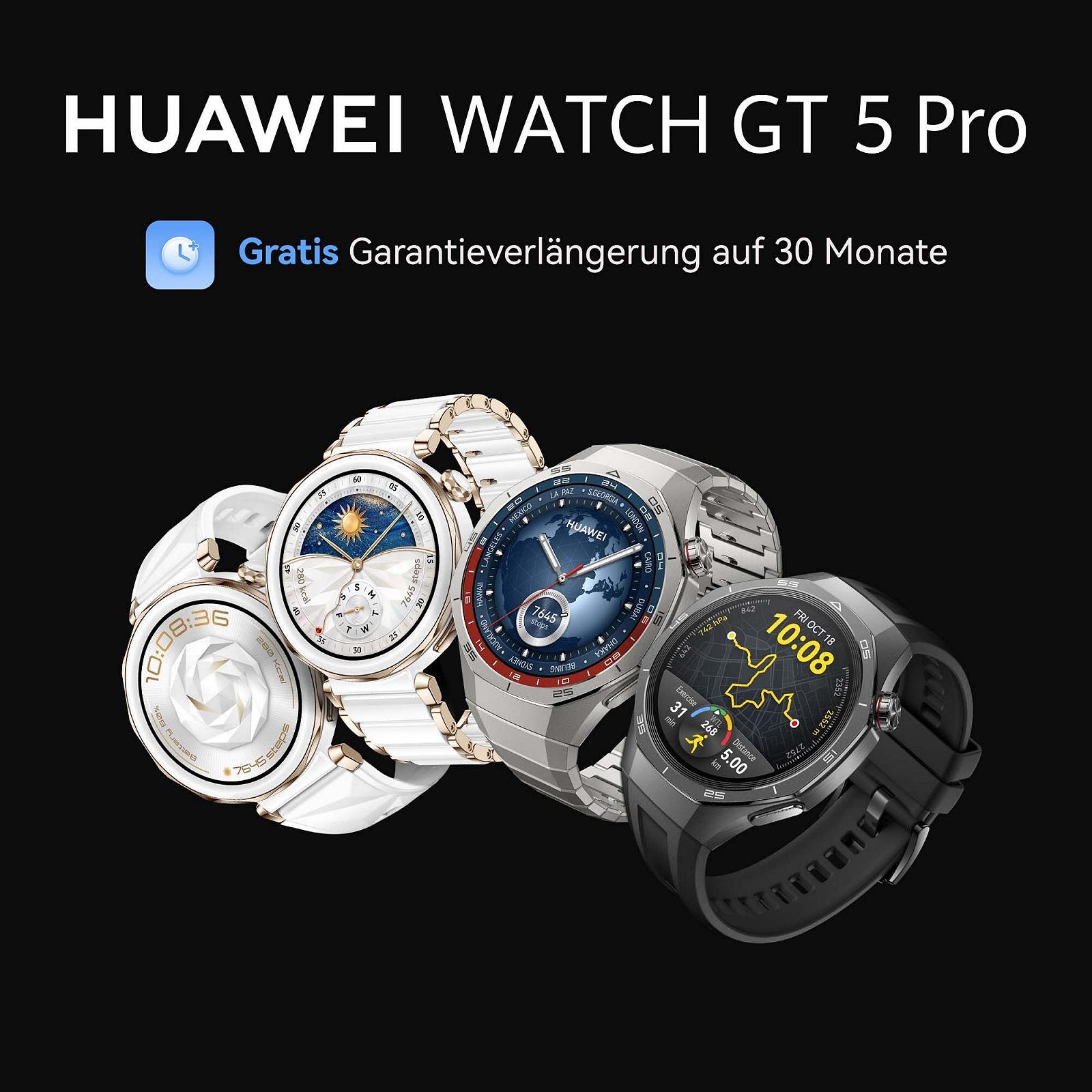 Смарт-годинник HUAWEI Watch GT 5 Pro 42мм, керамічний білий, фото №3
