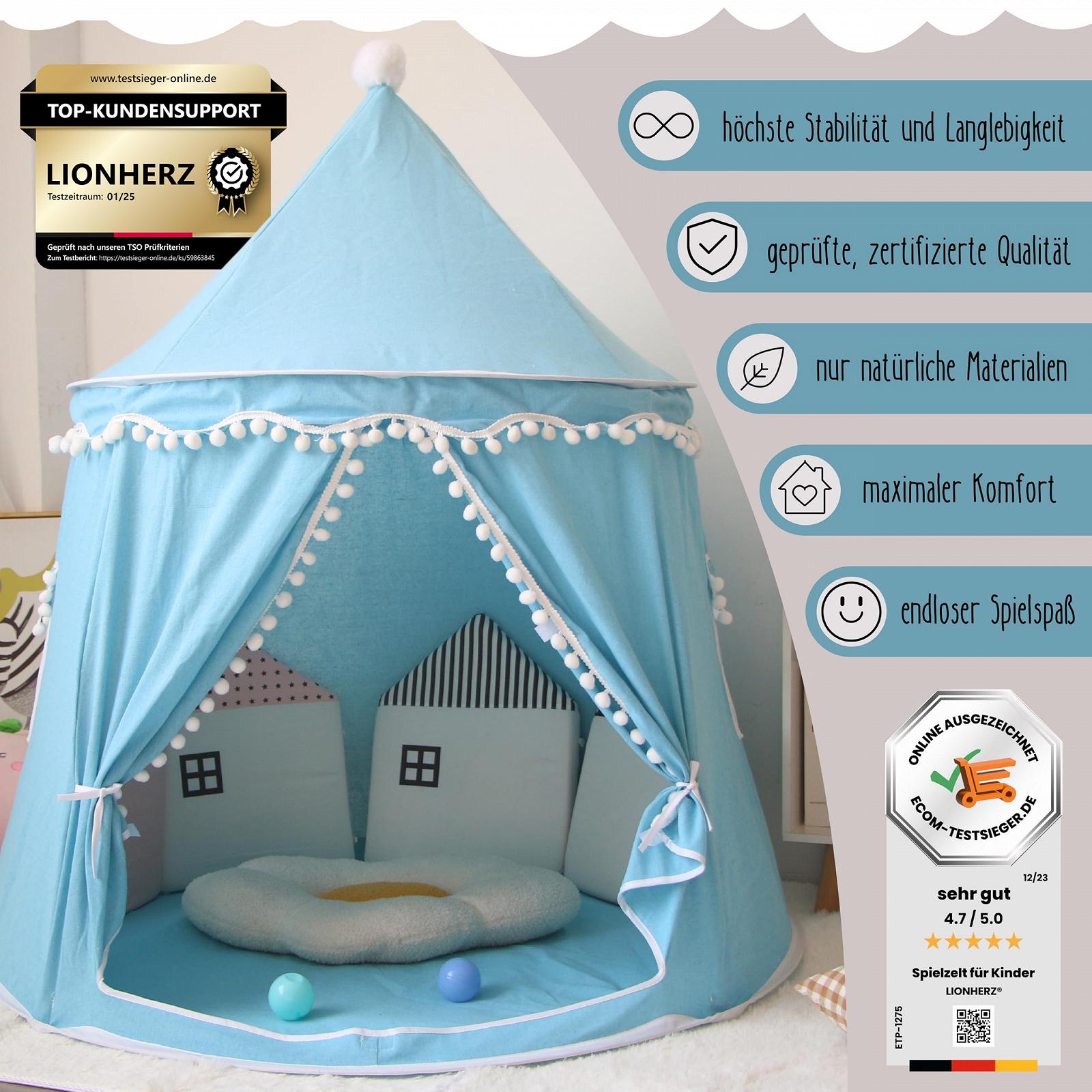 Ігровий Намет LIONHERZ® The Original Дитячий Prince Castle Блакитний (без аксесуарів), фото №2