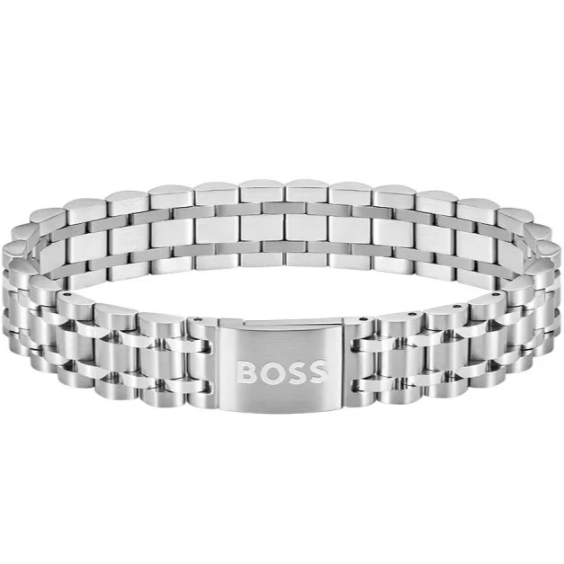 Чоловічий сталевий браслет BOSS, фото №1