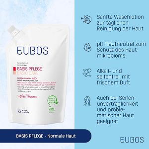 Жидкий лосьон для мытья Eubos Flüssig Rot со свежим ароматом сменный блок 400 мл synthetic.ua - Фото 1