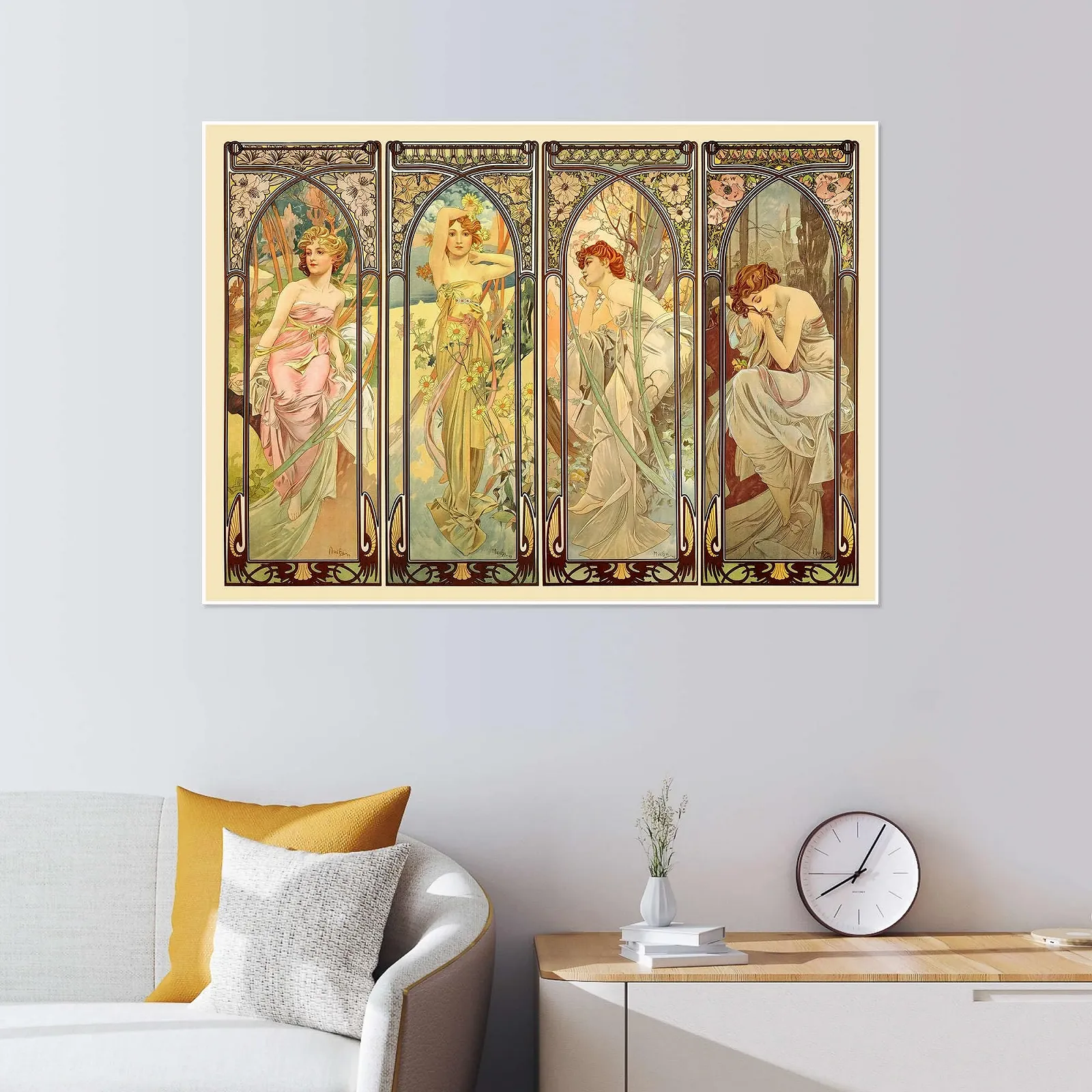 Постер Alfons Mucha "The Four Times of the Day" 80 x 60 см, фото №6