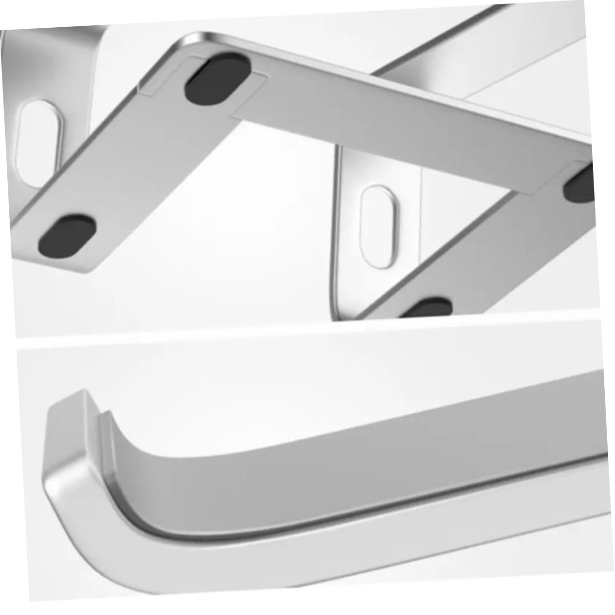 Підставка для ноутбука NUOBESTY Алюміній Вентильована Легка Портативна з нековзними накладками, фото №5