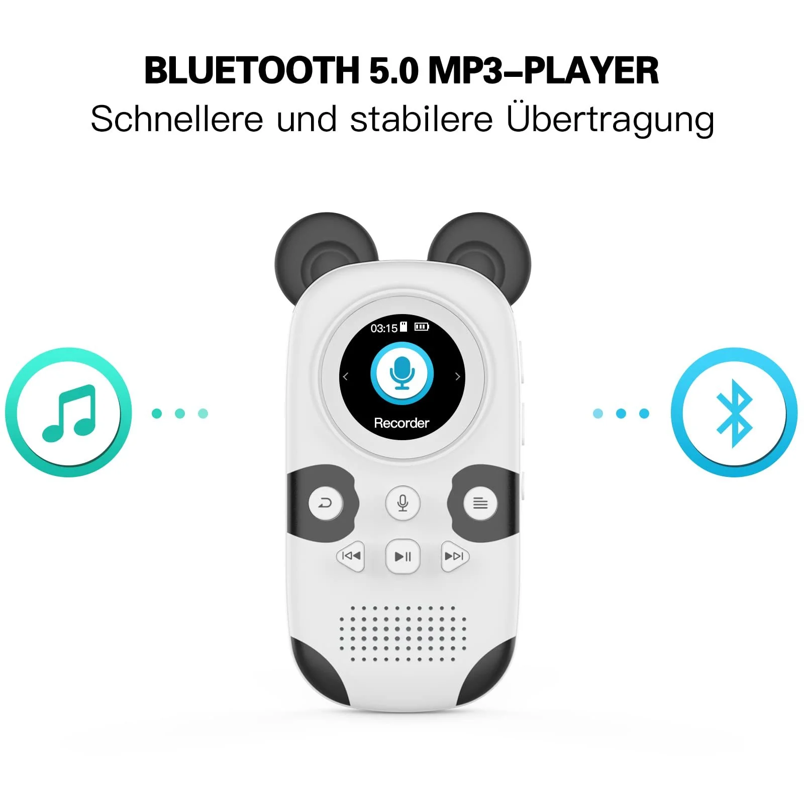 MP3 плеер RUIZU Bluetooth 5.0 64GB, фото №2