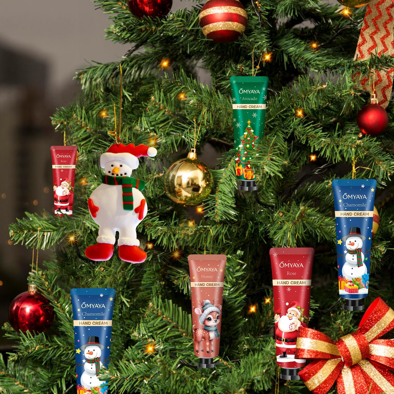 Крем для рук Набор Рождественский календарь 2025 Мини Увлажняющий для сухой потрескавшейся кожи рук и ног Рождественские подарки для женщин, фото №8