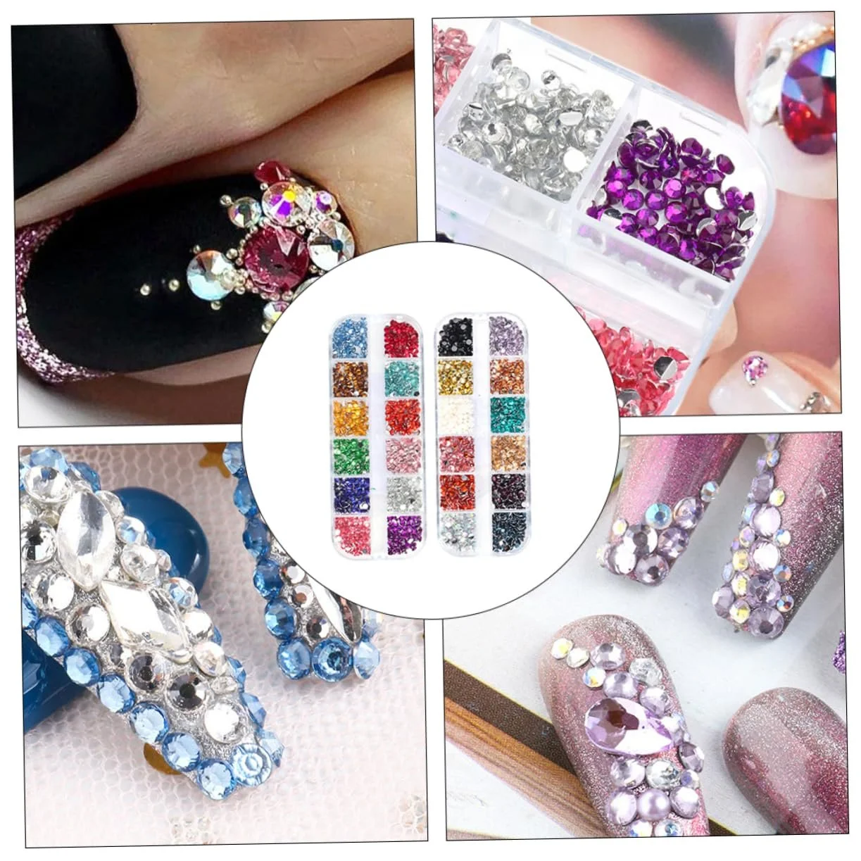 Стразы для ногтей FRCOLOR, набор, фото №5
