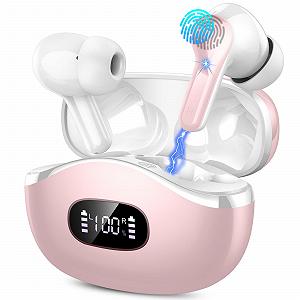Беспроводные наушники AOTONOK Bluetooth 5.3 с 4 ENC микрофонами для подавления шума Мини глубокий бас стереозвук - Фото 1