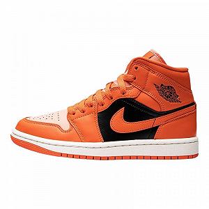 Кроссовки Air Jordan 1 Mid Orange/Black Размер 42.5 - Фото 1