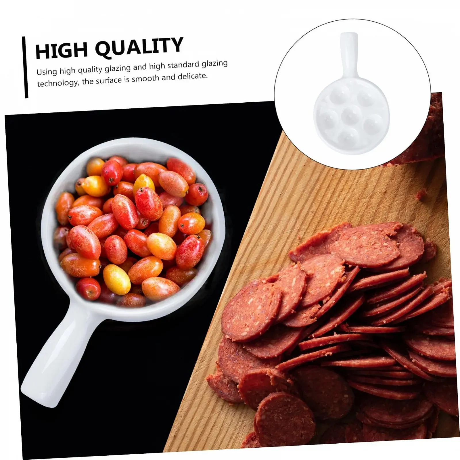 Форма для запікання равликів керамічна GLEAVI на 6 отворів, біла, фото №8 Форма для запікання равликів керамічна GLEAVI на 6 отворів, біла, фото №8