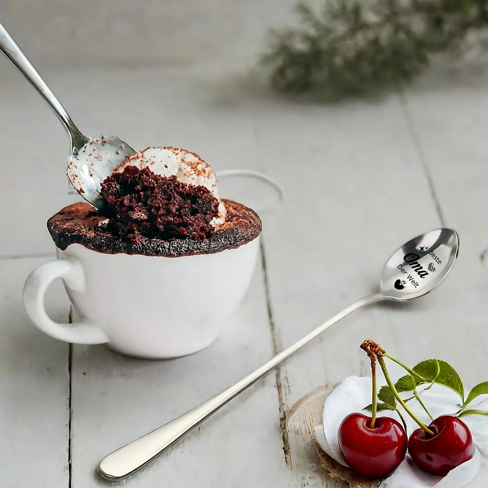 Ложка кавова з гравіюванням Grandma and Grandpa Gift, 2 шт., фото №6