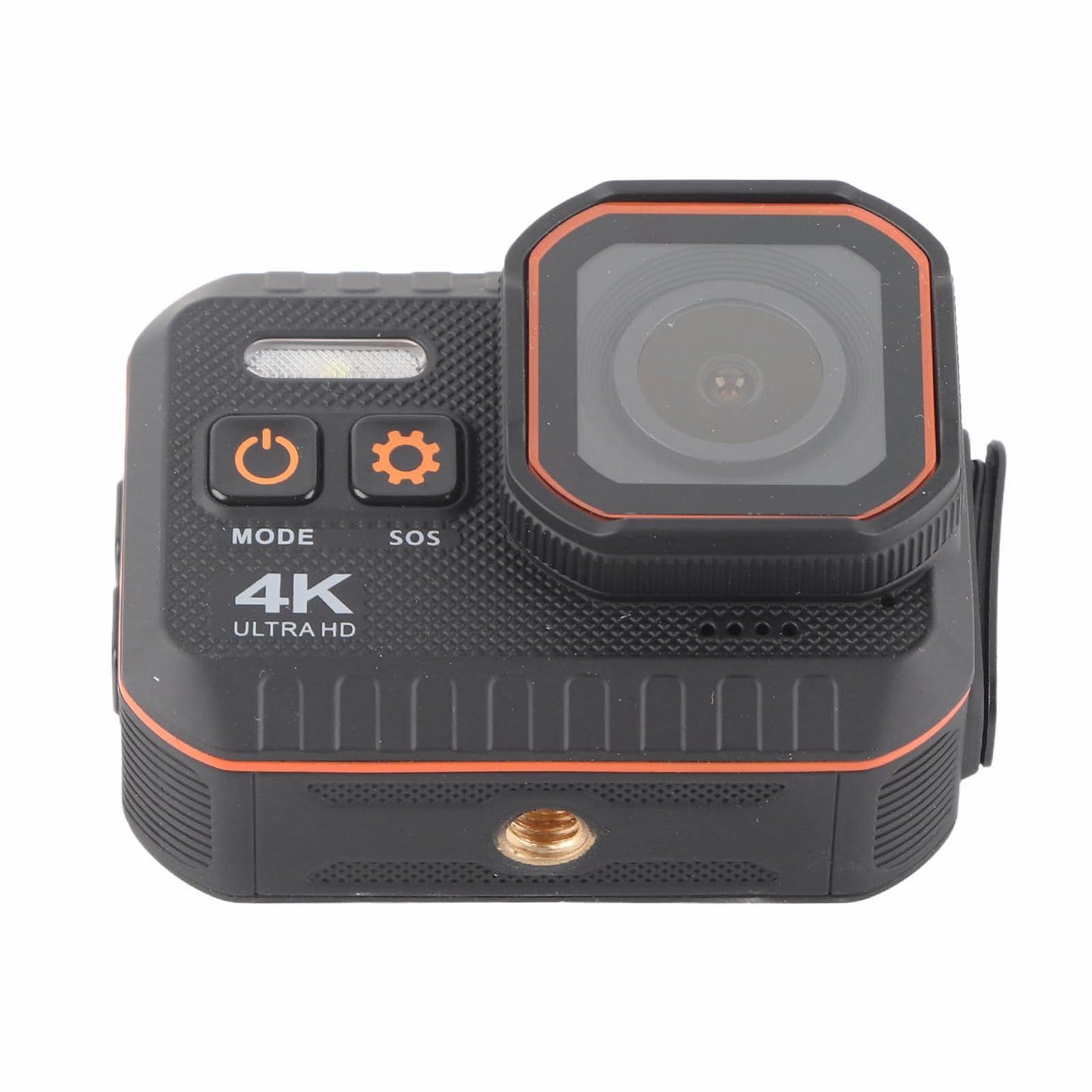 Екшн-камера Action Tissting 4K 60FPS Водонепроникна 2 дюймовий IPS Дисплей IP68 Підводна 170° Ширококутна 6 Скляних Лінз Спорт 128 ГБ Шолом Комплект Аксесуарів, фото №1