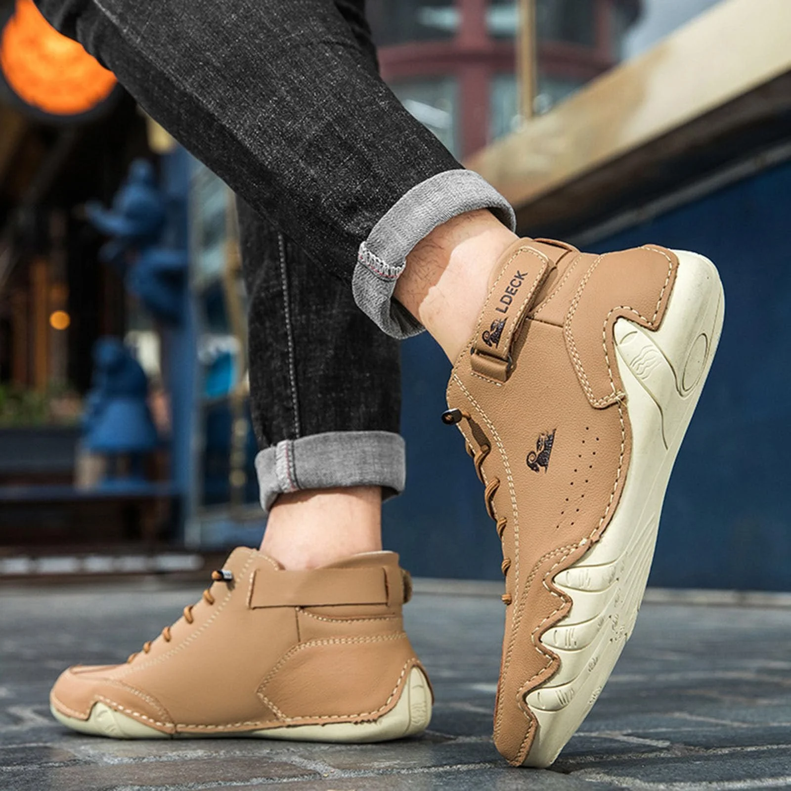 Черевики Barefoot шкіряні високі Alpaca Cowboy італійські водонепроникні, фото №3