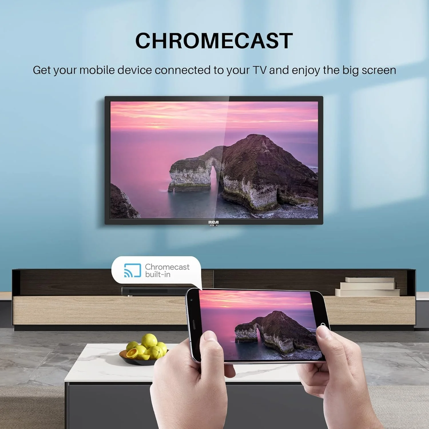 Телевизор 24" RCA iRS24H1 / HD / 60 Гц / LCD / Smart TV / Wi-Fi / Bluetooth / T2, фото №5 Телевизор 24" RCA iRS24H1 / HD / 60 Гц / LCD / Smart TV / Wi-Fi / Bluetooth / T2, фото №5