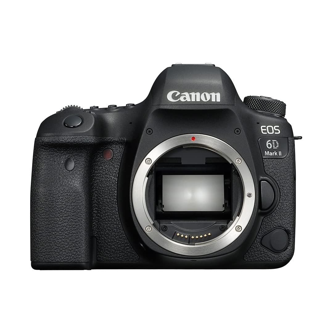 Фотокамера цифровая зеркальная Canon EOS 6D Mark II, полноформатная, 26.2 мегапикселя, дисплей 7.7 см (3 дюйма), DIGIC 7 с WLAN/NFC/Bluetooth и GPS, корпус черный, фото №1