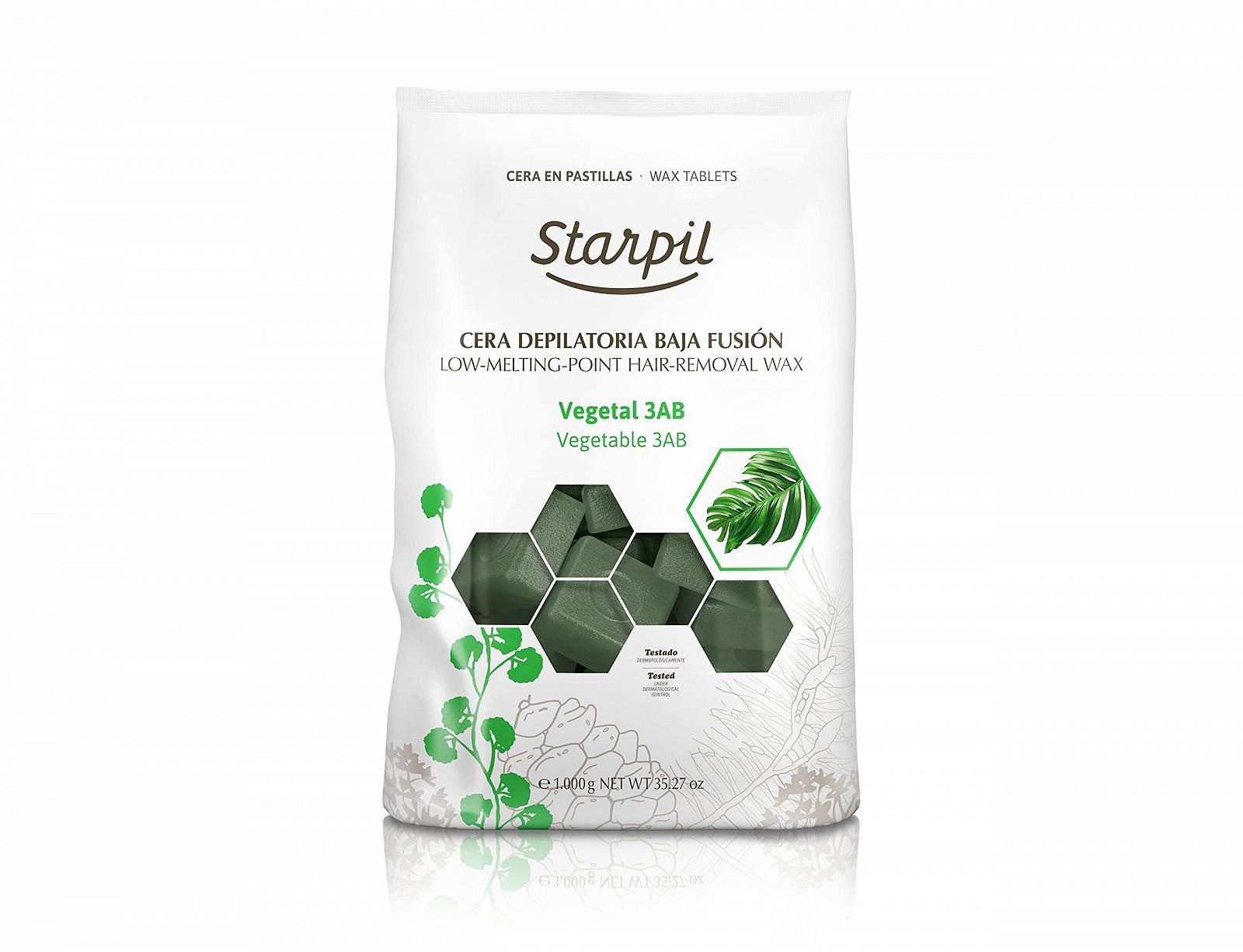 Воск твердый Starpil Green Vegetable 1 кг / 980 мл, фото №1 Воск твердый Starpil Green Vegetable 1 кг / 980 мл, фото №1