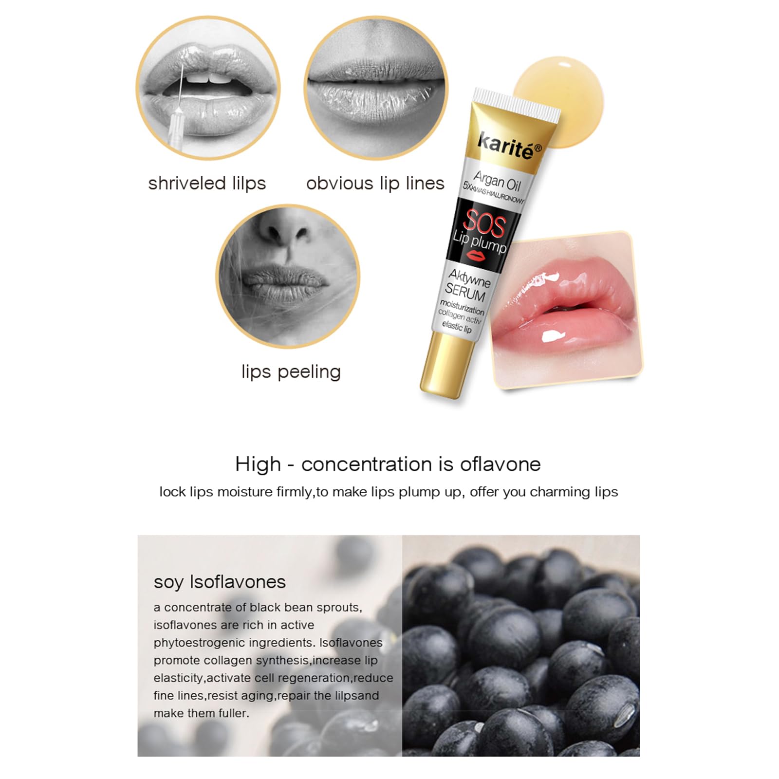 Блиск для губ Lip Plumper Бальзам зволожуючий Прозорий 01, фото №3