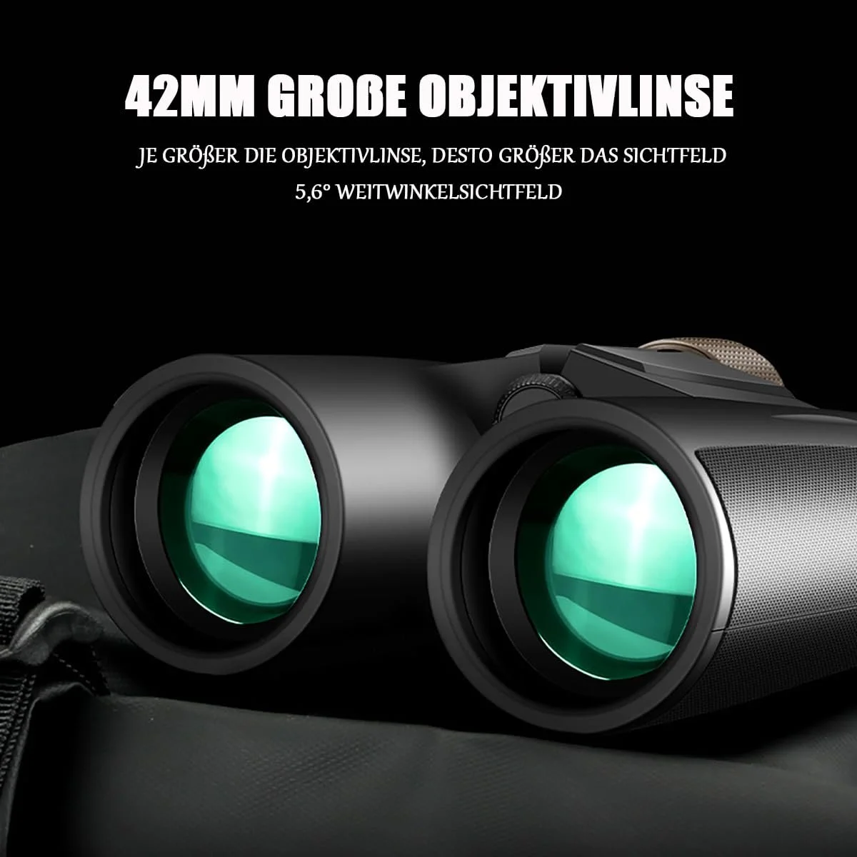 Бінокль DOCANIO Compact 10x42 510 г FMC, фото №5