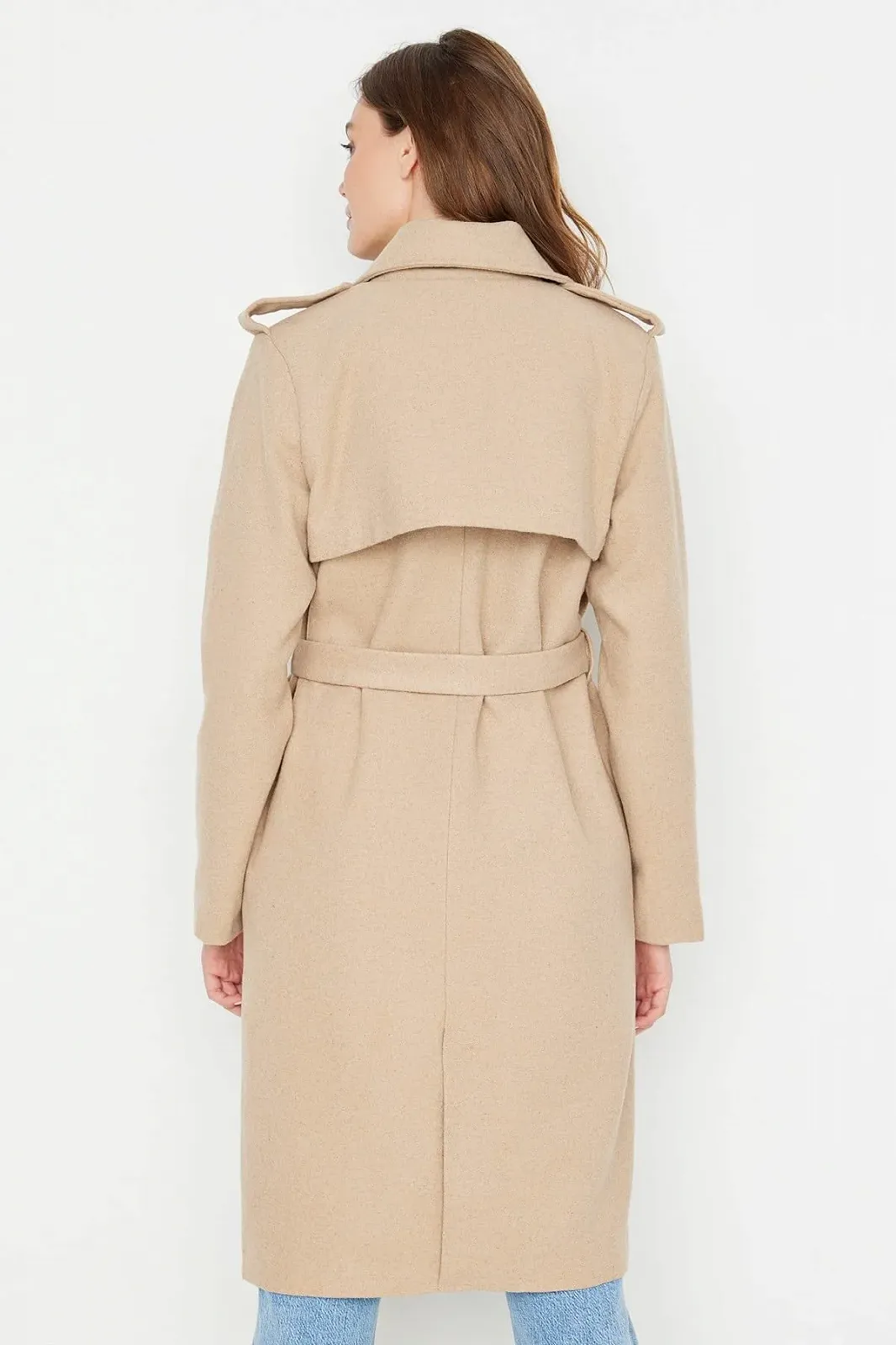 Куртка Biker TRENDYOL Обычная Однотонная Ткань, фото №4 Куртка Biker TRENDYOL Обычная Однотонная Ткань, фото №4