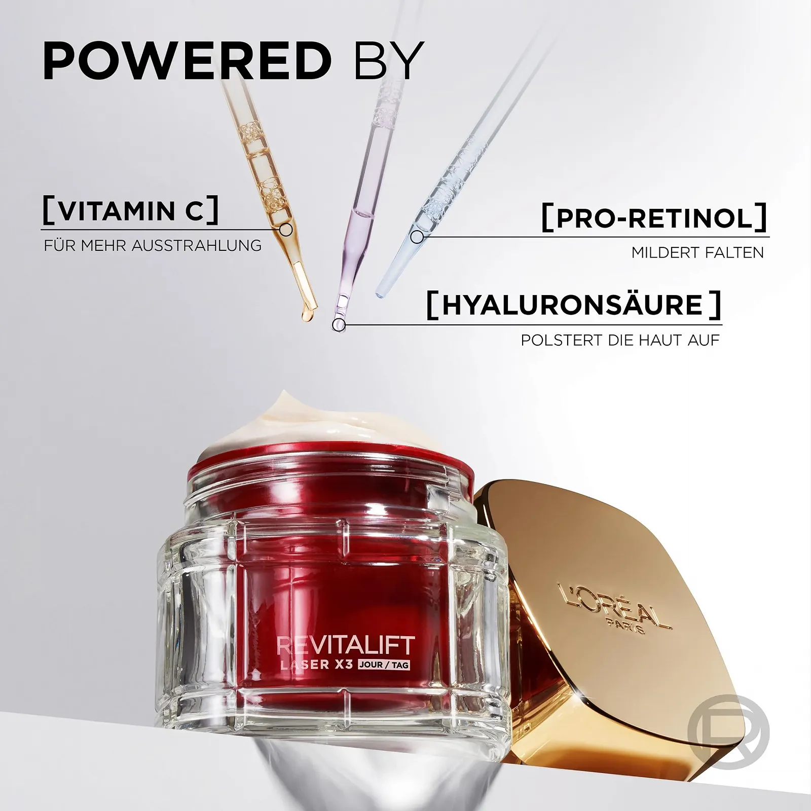 Набір змінних блоків антивікового денного крему L'Oréal Paris RevitaLift Laser X3 2 x 50 мл, фото №7 Набір змінних блоків антивікового денного крему L'Oréal Paris RevitaLift Laser X3 2 x 50 мл, фото №7