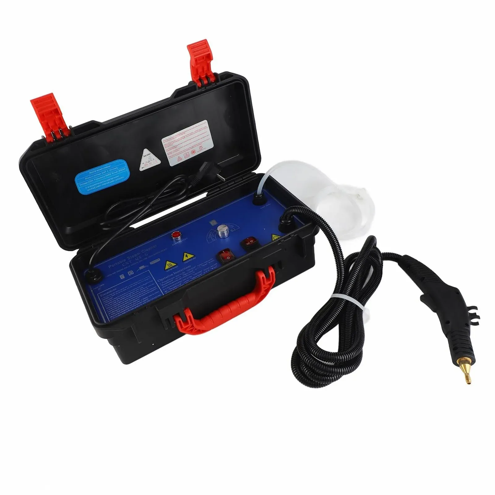 Пароочисник портативний 3 рівні регулювання холодна/гаряча вода з ліхтариком та голосовим супроводом 3.5 бар, фото №2