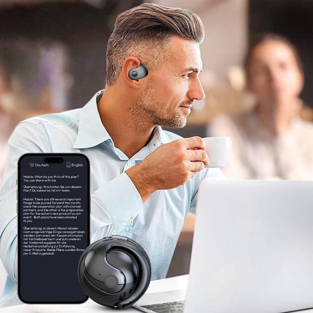 Наушники-переводчики Hy-T26 Pro, Черный, фото №3 Наушники-переводчики Hy-T26 Pro, Черный, фото №3