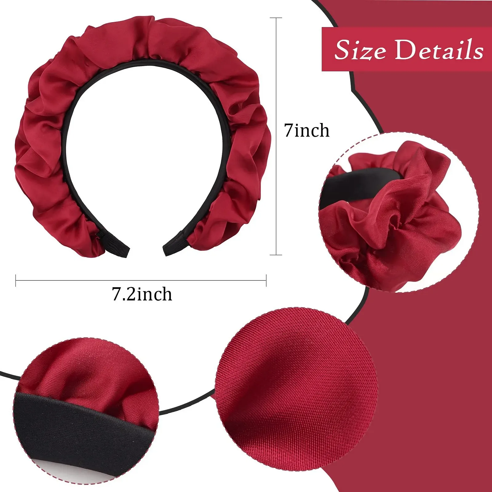 Набір з 4 обручів для волосся, фото №3