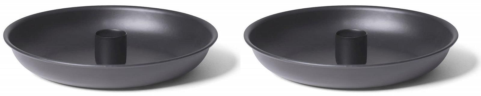 Підсвічники Novaliv Набір 2 шт 18 см Металеві Чорний, фото №1