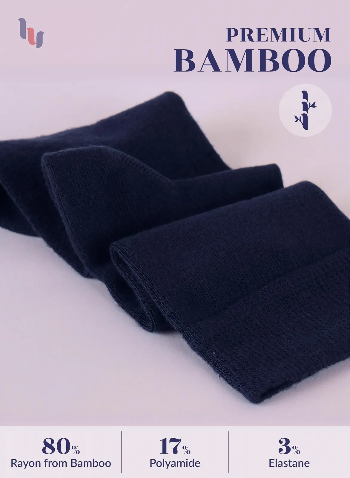 Шкарпетки до коліна Hugh Ugoli Bambus, жіночі (4 пари), фото №5