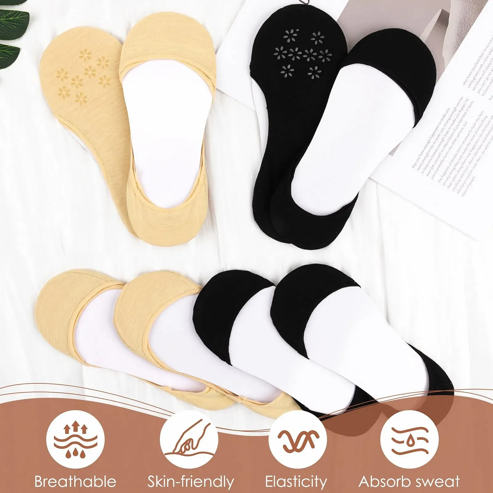 Женские носки-невидимки (8 пар), фото №7