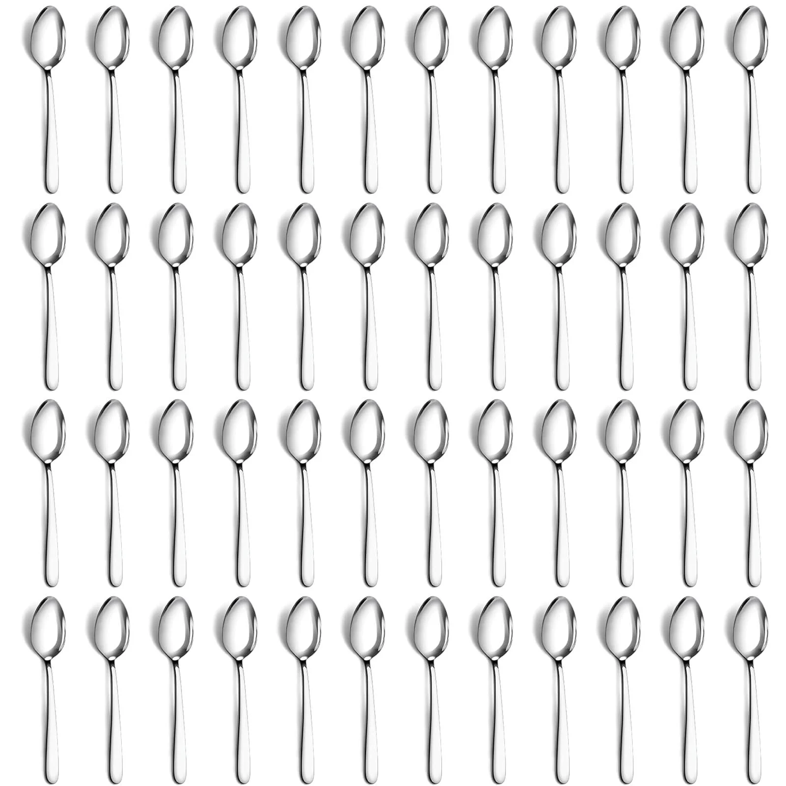 Набір чайних ложок 48 шт, кавові ложки 15 см, з нержавіючої сталі, фото №1
