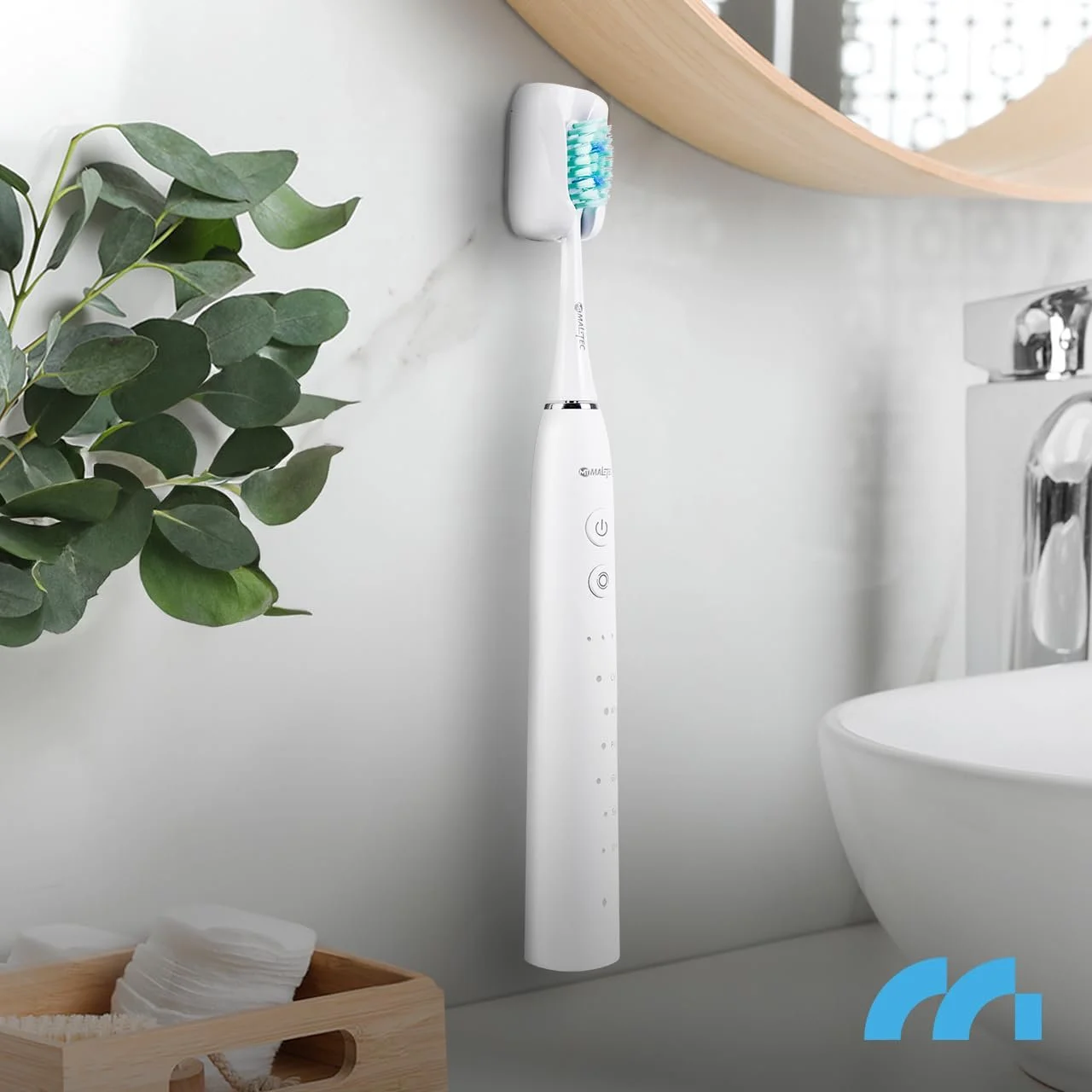 Электрическая зубная щетка MalTec Sonic водонепроницаемая, 6 насадок, 6 программ Белая, фото №7