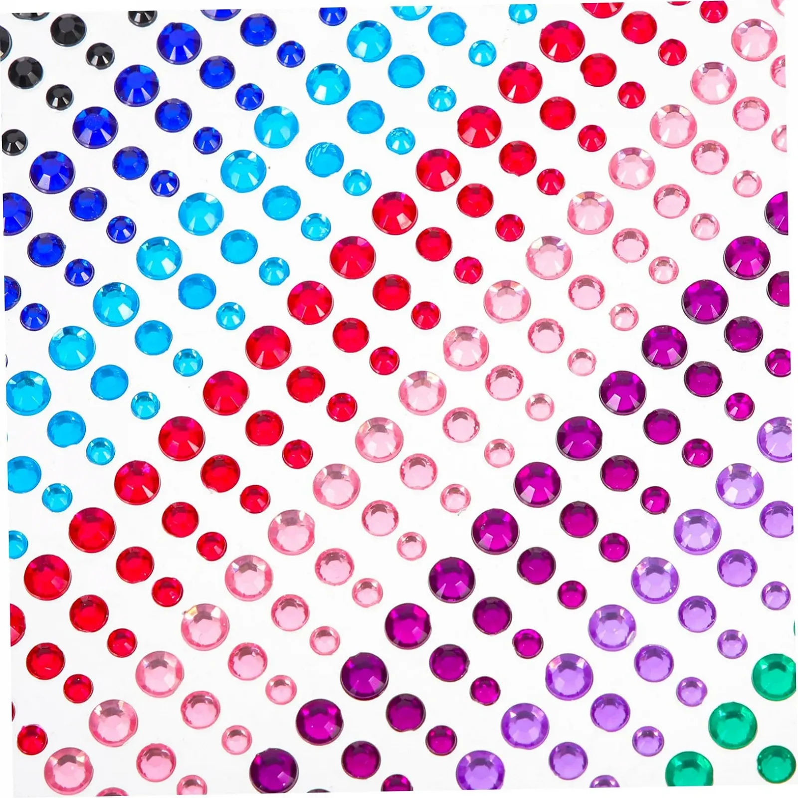 Наклейки зі стразами для манікюру 2 аркуші Різдвяні прикраси Стрази, фото №3