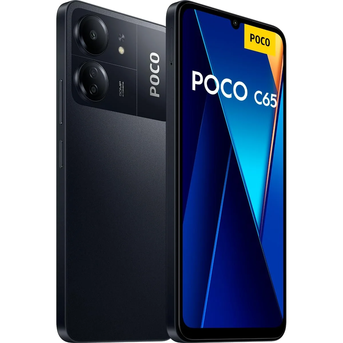 Смартфон з навушниками XIAOMI Poco C65 6+128 GB 6.74 дюйма 90 Hz 5000мАг 18W 50 MP AI Triple Camera Black, фото №2