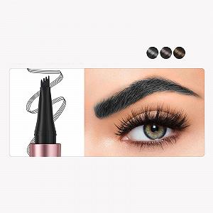 Карандаш Magic 3D Micro 2024 Waterproof Eyebrow Pencil 4 Fork Tip Applicator Black One Size synthetic.ua - Фото 1