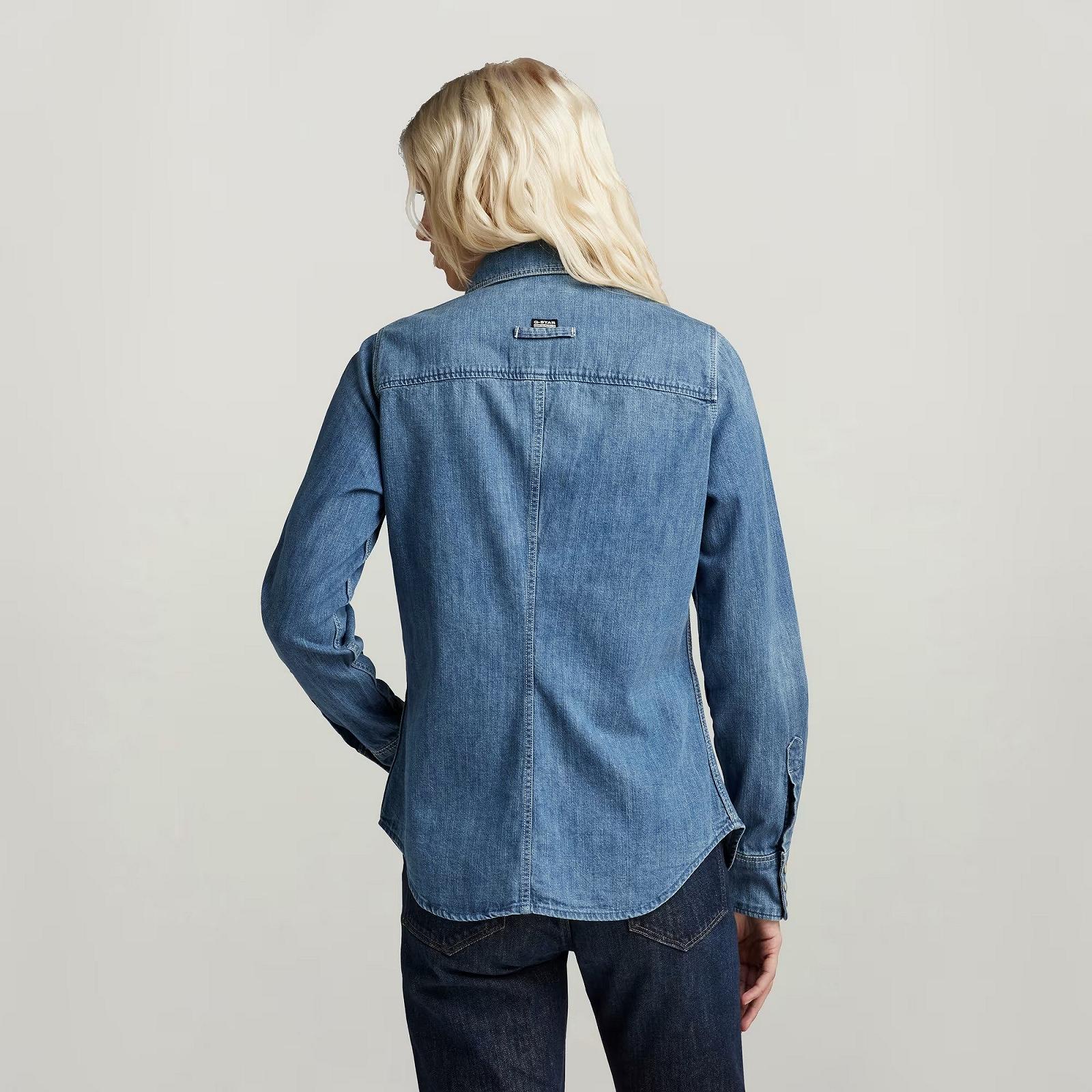 Жіноча сорочка G-Star RAW Slim Denim Shirt - S, фото №3