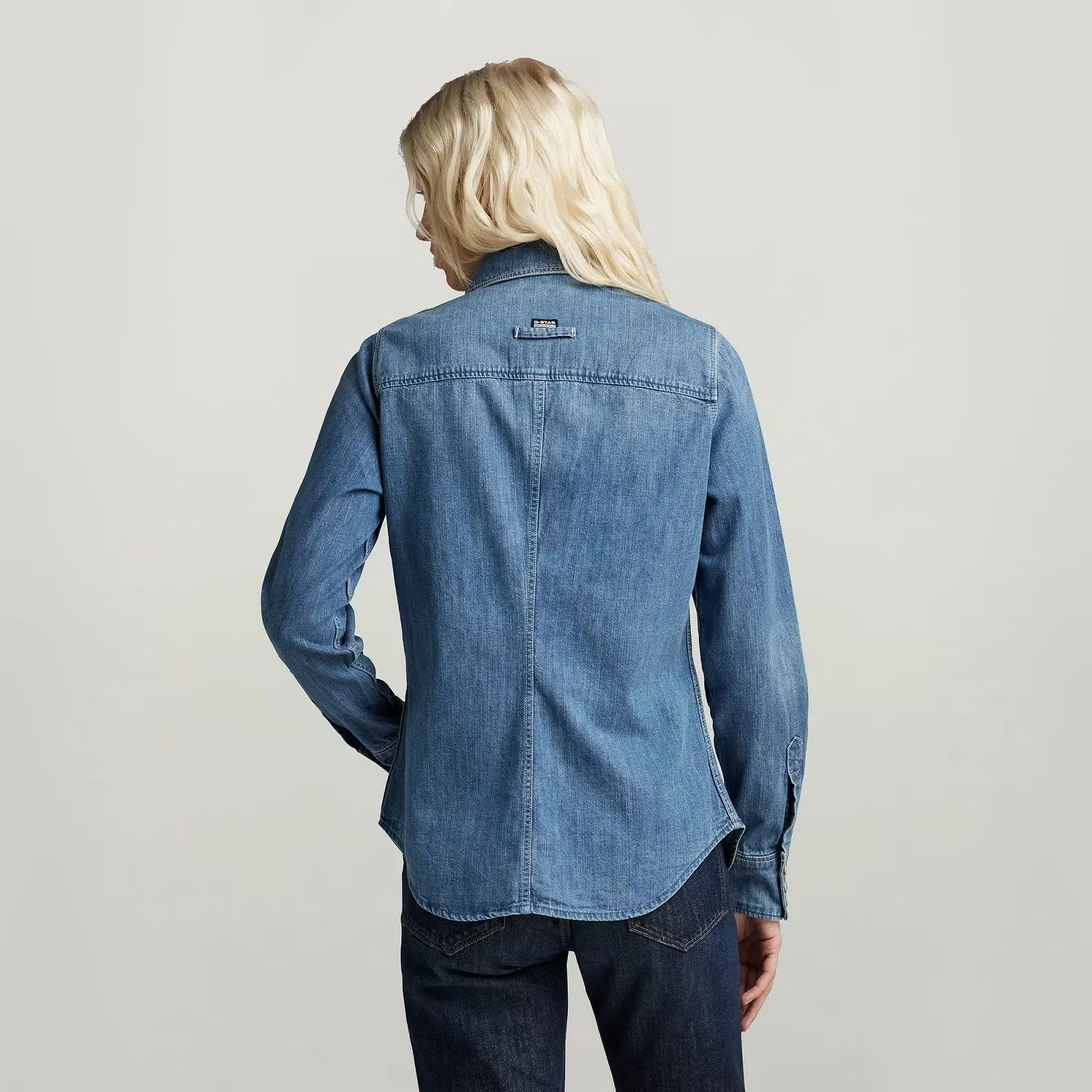 Женская рубашка G-Star RAW Slim Denim Shirt - S, фото №3