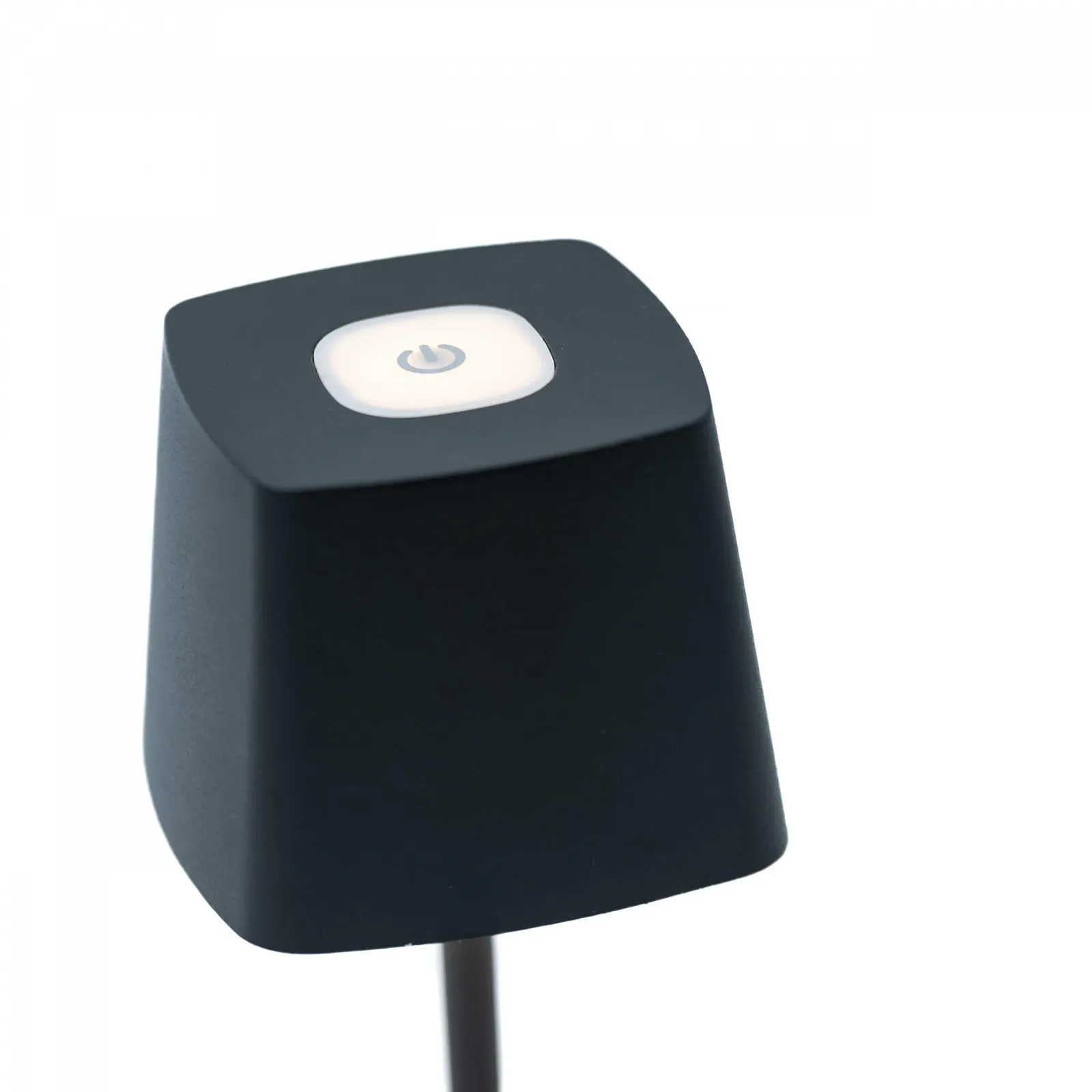 Настільна лампа LUXUS Touch Deluxe Aimée чорна H21 x Ø10 см LED акумуляторна димована бездротова, фото №3