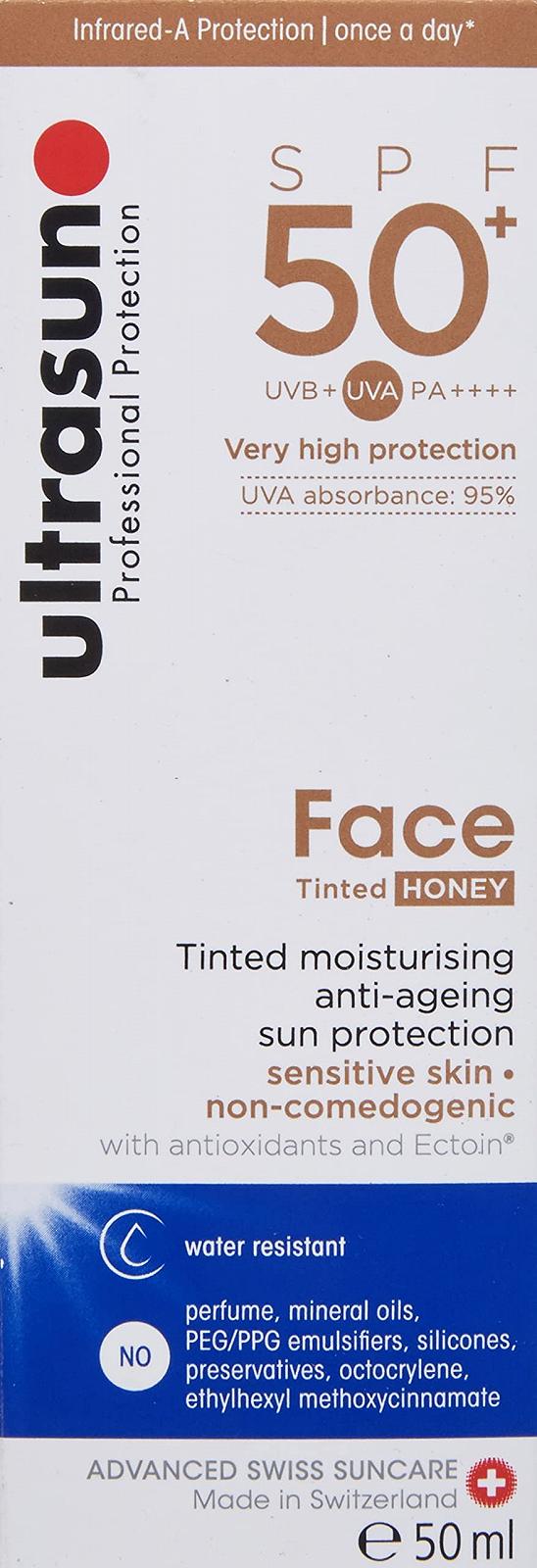 Крем для обличчя Ultrasun Tinted SPF50+ Honey, фото №1